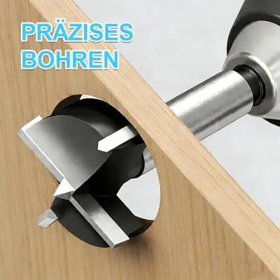 Produktbild von Forstner-Bohrer aus Wolframstahl, 35 mm Holzlochsäge, professioneller Spatenbohrer für Hartholz und Weichholz