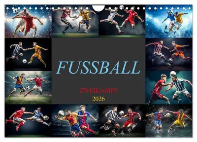 Produktbild von Fussball - Zweikampf (Wandkalender 2026 DIN A4 quer), CALVENDO Monatskalender