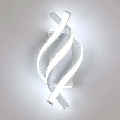 Immagine prodotto di Comely, applique LED da interno, bianca, 22W, 2500 lumen, lampada da parete da interno in alluminio