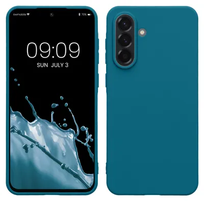 Produktbild von kwmobile Handyhülle für Samsung Galaxy A56 5G Hülle - TPU Case - Kabelloses Laden - Schutzhülle Cover in Karibikblau