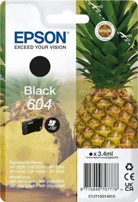 Immagine prodotto di Inchiostro EPSON C13T10G14010 604 nero ananas