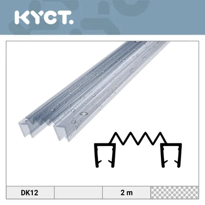 Obrázok produktu pre Tesnenie do sprchy 10 x 2 m pre sklo s hrúbkou 4–5 mm – náhradné tesnenie z PVC pre sprchové dvere, tesnenie do sprchového kúta DK12
