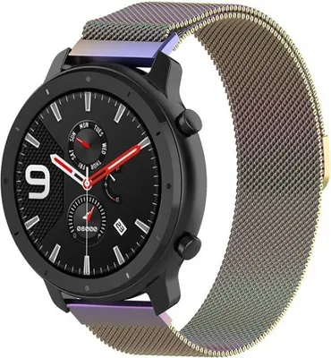 Produktbild von Strap-it Xiaomi Amazfit GTR Milanese Armband (Regenbogen)