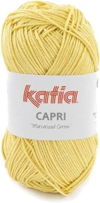 Produktbild von Katia Capri 82180 Light Yellow Strickgarn