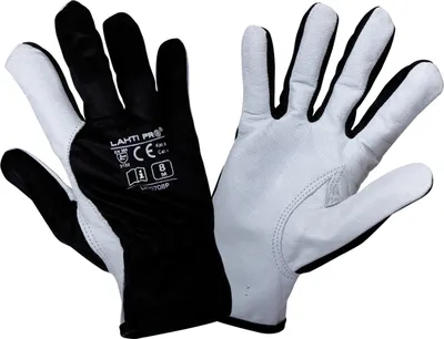 Obrázok produktu pre Schwarze Ziegenlederhandschuhe L270708P, Karte, "8", Ce, Lahti