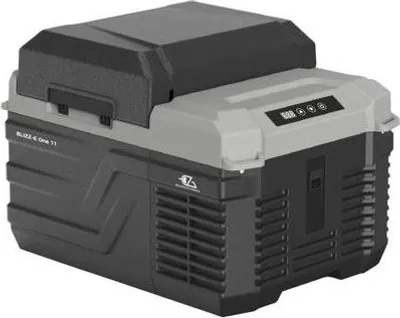 Produktbild von Elektrische Kühlbox EZA Blizz-E One, 11L, 12V/24V, -20°C bis +20°C, Kompressor, Schwarz/Grau