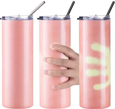Produktbild von Farbwechsel-Tumbler von Orange zu Gelb in 600ml