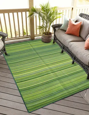Image de Conceptum Hypnose, Hasýr 009, tapis (90 x 180), vert, 100 % POLYPROYLÈNE, 90 x 180 cm