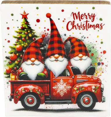 Produktbild von Aufsteller- Merry Christmas - ca. 18 x 16 x 2,5 cm
