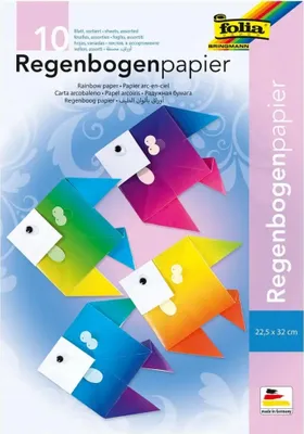 Image de Folia Papier arc-en-ciel 100g/m², 22x32cm, 10 feuilles