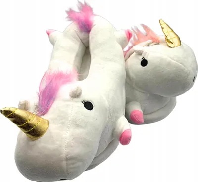 Produktbild von Einhorn Regenbogen Winter Hausschuhe für Damen, Kinder, warm 35-38