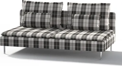 Produktbild von Dekoria Bezug für Söderhamn Sitzelement 3, schwarz- weiss, Bezug für Sitzelement 3