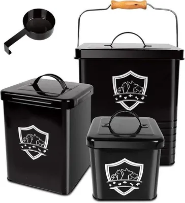 Produktbild von Hundefutterbehälter, luftdicht, mit Deckel und Schaufel, Plastik