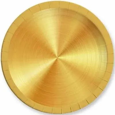 Produktbild von GOLDENE Geburtstags-Pappteller 23cm 8St.