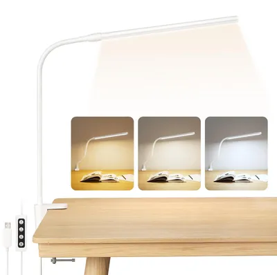 Produktbild von Lepro LED Schreibtischlampe Klemmbar, Augenschutz Klemmleuchte Schwenkarm