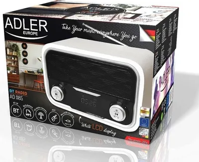 Image de Adler | AD 1185 | Radio Bluetooth | Wejście AUX | Biały