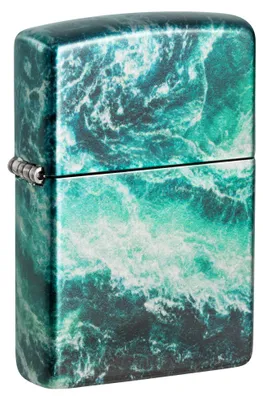 Produktbild von Zippo Sturmfeuerzeug - Rogue Wave, 540° Tumbled Chrome, Fusion - Nachfüllbar - W