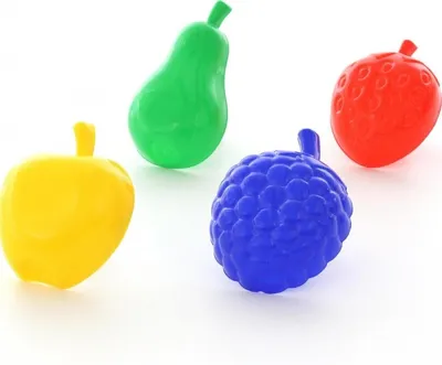 Produktbild von Sandformen Obst, groß, 4-tlg. , Sandförmchen