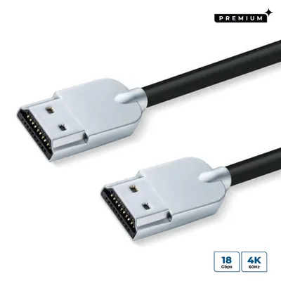 Image de Microconnect HDMISUPERSLIM015M Câble HDMI 1,5 m HDMI type A (standard) Noir