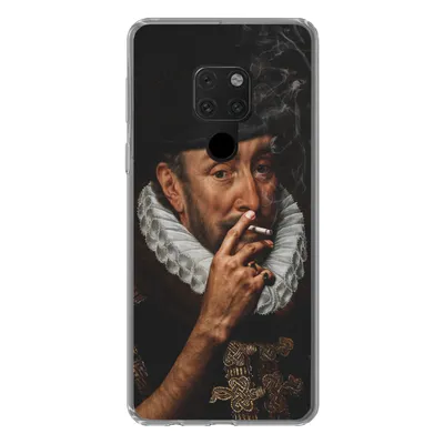 Produktbild von MuchoWow® Handyhülle Schutzhülle Hülle für Huawei P40 Lite Malerei - Zigarette - Alte Meister Silikon Softcase Handy Hülle - Handy