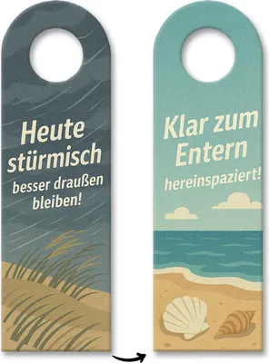 Produktbild von Heute stürmisch - besser draußen bleiben Türhänger Maritim