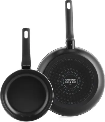 Produktbild von GreenPan Essence, Frittierset, Schwarz, Aluminium, Keramik, Schwarz, Keramik, Elektro, Gas, Halogen, Induktion