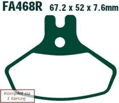 Productafbeelding van FA468R EBC Goldstuff remblokken