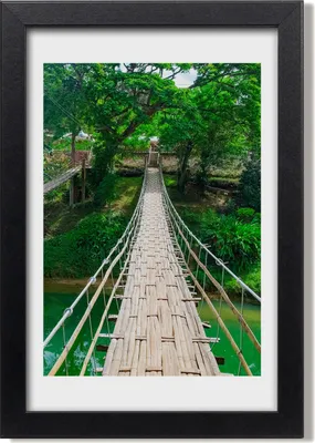Produktbild von Bild 20x30 MDF-Rahmen, Wandkunst Hängebrücke