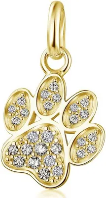 Produktbild von SILBERKETTEN STORE Anhänger Pfote, SJR - 333 Gold