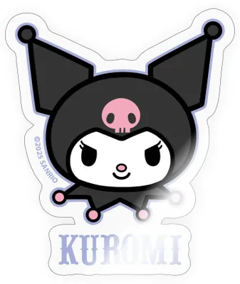 Produktbild von Spreadshirt Kuromi Portrait Sticker Aufkleber, 10 x 10 cm, Transparent glänzend