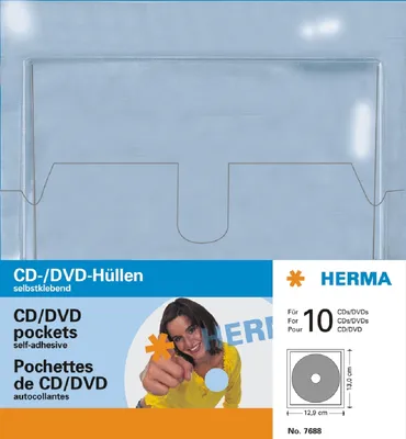 Zdjęcie produktu dla Koperty na płyty CD/DVD 129 x 130 mm oraz koperty 100 x 10