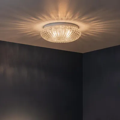 Productafbeelding van Plafondlamp Clam helder glas, AI-gegenereerde afbeelding