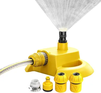 Produktbild von Rasenbewässerungssystem – Bewässerungsdüsen – Gartenbewässerung – Automatisch rotierend – 21 x 9 cm – Ein Set