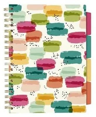 Špirálový zošit, B5, linajkový, 100 listov, PUKKA PAD "Colour Wash Project Book", mix vzorov