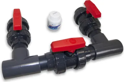 Produktbild von Bypass-Set für Wärmepumpen/Dosieranlagen | Ø 50 mm Klebemuffe -unverklebt-