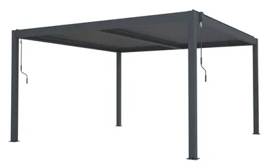 Obrázok produktu pre Bioklimatická pergola G21 Austin 4x4 m, antracitová hliníková