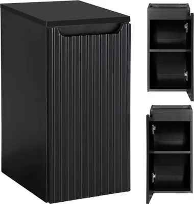 Produktbild von Badschrank 30cm, in schwarz, NEWPORT-56-BLACK