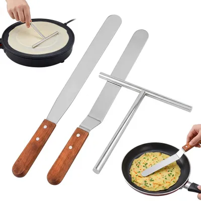Productafbeelding van 3-delig set voor het maken van crêpes en pannenkoeken
