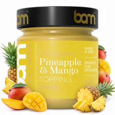 Produktbild von BAM Ananas Mango Topping - Dessertsauce - Topping - 200 g