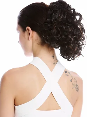 Produktbild von WIG ME UP Zopf Voluminös Gelockt Kurz Kastanie Braun MKB-22-V-2H30