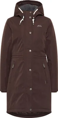 Produktbild von ICEBOUND damen winterparka jacke - dunklebraun, XS