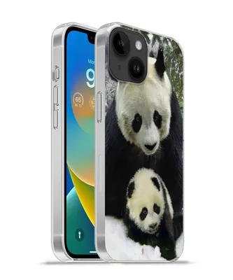 Produktbild von MuchoWow® Handyhülle Schutzhülle Hülle für Apple iPhone 14 - Softcase Panda - Jungtier - Schnee Silikon Softcase Handy Hülle - Mobiltelefonhülle