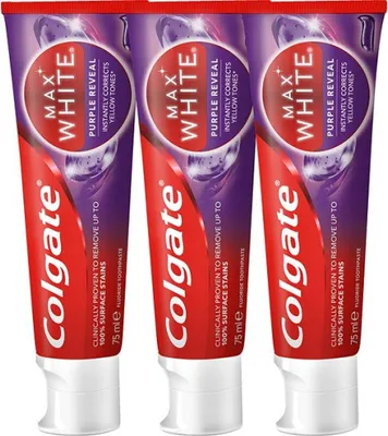Immagine prodotto di Dentifricio Max White Purple Trio 3 x 75 ml