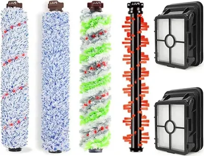Produktbild von Anwor Zubehör für Bissell Crosswave 3-In-1, 1 Mehrzweck-Hauptbürste +1 Haustier-Rollbürste +1 Teppichbürste +1 Bodenbürste für Bissell CrossWave 1866 1785 1668 1713 Staubsauger,