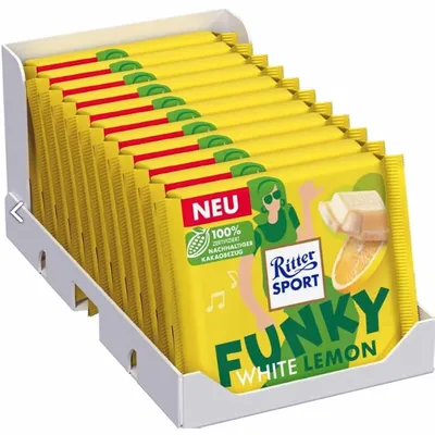 Produktbild von Ritter Sport Vielfalt Funky White Lemon VPE (11x100g)