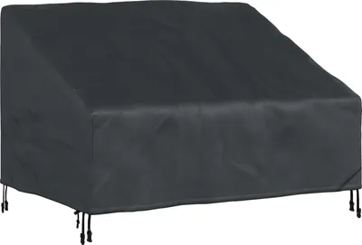 Obrázok produktu pre vidaXL Plachta na záhradnú lavičku 130 x 95 x 40 / 80 cm, tkanina Oxford 420D