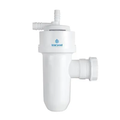 Produktbild von Ablaufsiphon mit Luftspalt 1/2″ & 3/4″ Ø40 mm für Wasserenthärter Enthärtungsanlage Ablaufsystem