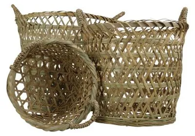 Imagen del producto de Cesta redonda de bambú Mars & More (juego de 3)