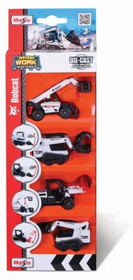 Obrázok produktu pre MAISTO 12435 Stavebné vozidlá Bobcat 3" balenie 4 ks