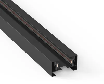 Image de Rail d'alimentation monophasé Braytron, 2 m, aluminium noir